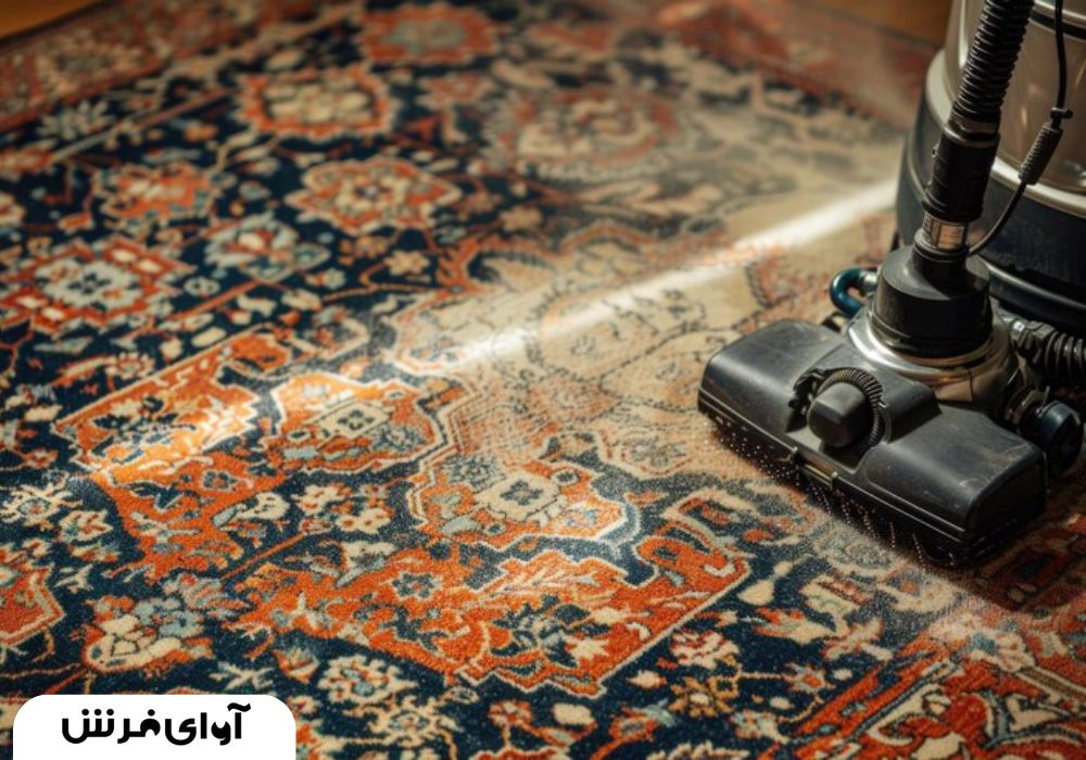 اغلاشویی فرش دستباف در مارلیک