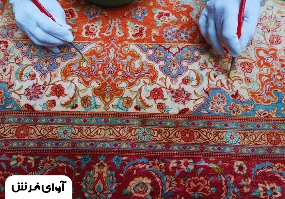 قلم زنی در رنگرزی فرش دستباف