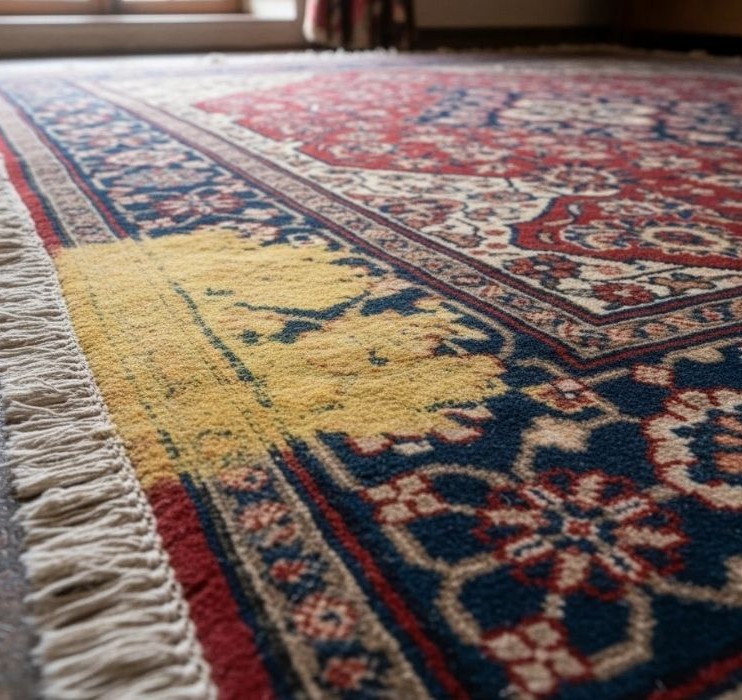 زرد شدن فرش ایرانی